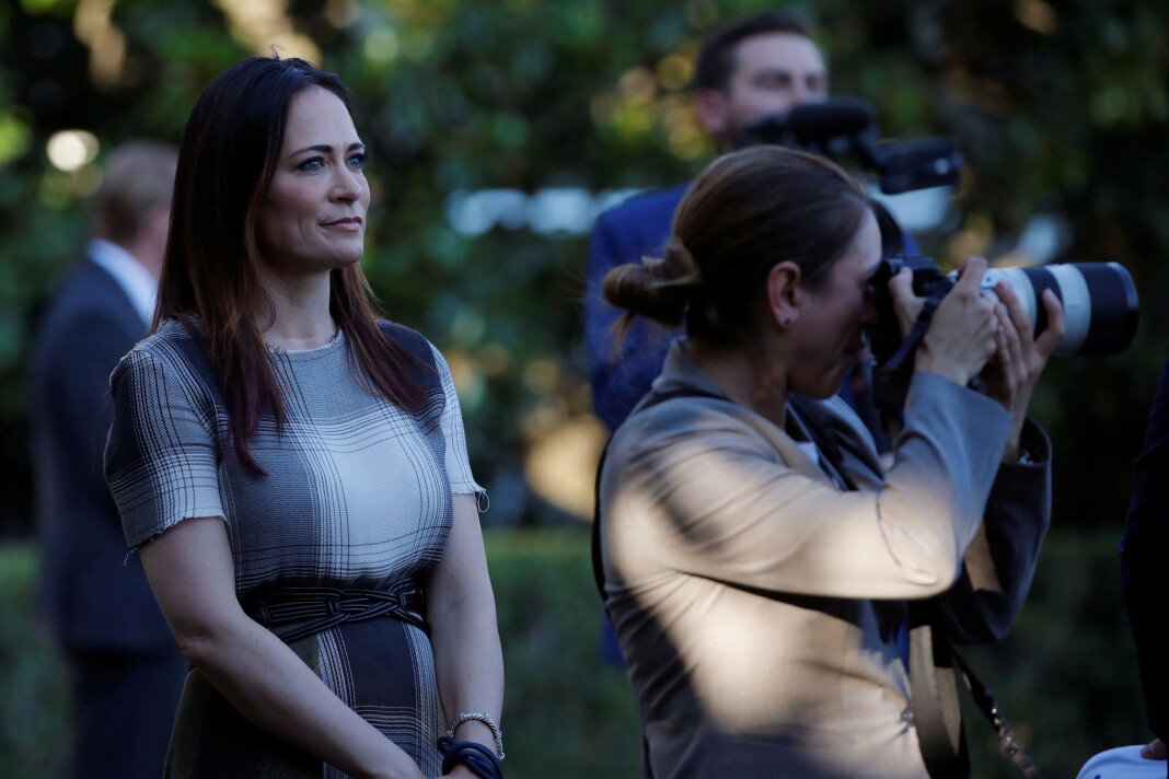 Melania Trumps talskvinne Stephanie Grisham blir nå både pressesjef og kommunikasjonsdirektør i Det hvite hus. Foto: Reuters / NTB scanpix Melania Trumps talskvinne Stephanie Grisham blir nå både pressesjef og kommunikasjonsdirektør i Det hvite hus. Foto: Reuters / NTB scanpix