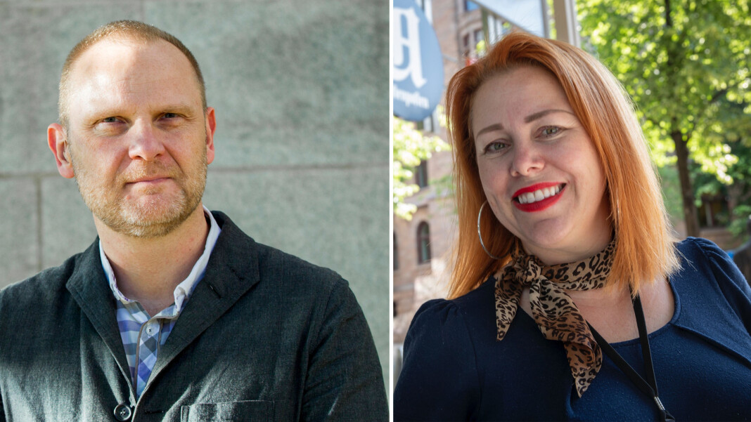Frank Rossavik blir kulturkommentator i Aftenposten. Cecilie Asker rykker opp og blir kulturredaktør. Foto: Aftenposten. Frank Rossavik blir kulturkommentator i Aftenposten. Cecilie Asker rykker opp og blir kulturredaktør. Foto: Aftenposten.