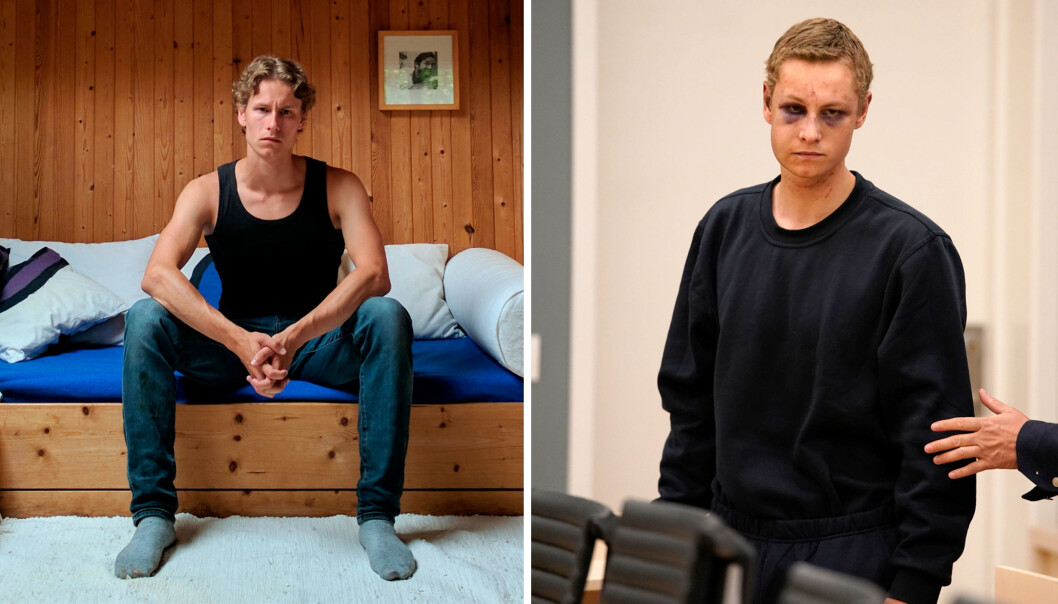 Bildet til venstre er et privat bilde som flere medier brukte etter de identifiserte terrorsiktede. Bildet til høyre er et bilde fra det første fengslingsmøtet, hvor terrorsiktede sa ja til å bli fotografert. Begge bildene er distribuert av bildebyrået NTB scanpix. Følgende beskjed følger de private bildene: Redaksjoner må gjøre selvstendige vurderinger før publisering av disse bildene. Foto: Privat og Cornelius Poppe / NTB scanpix Bildet til venstre er et privat bilde som flere medier brukte etter de identifiserte terrorsiktede. Bildet til høyre er et bilde fra det første fengslingsmøtet, hvor terrorsiktede sa ja til å bli fotografert. Begge bildene er distribuert av bildebyrået NTB scanpix. Følgende beskjed følger de private bildene: Redaksjoner må gjøre selvstendige vurderinger før publisering av disse bildene. Foto: Privat og Cornelius Poppe / NTB scanpix