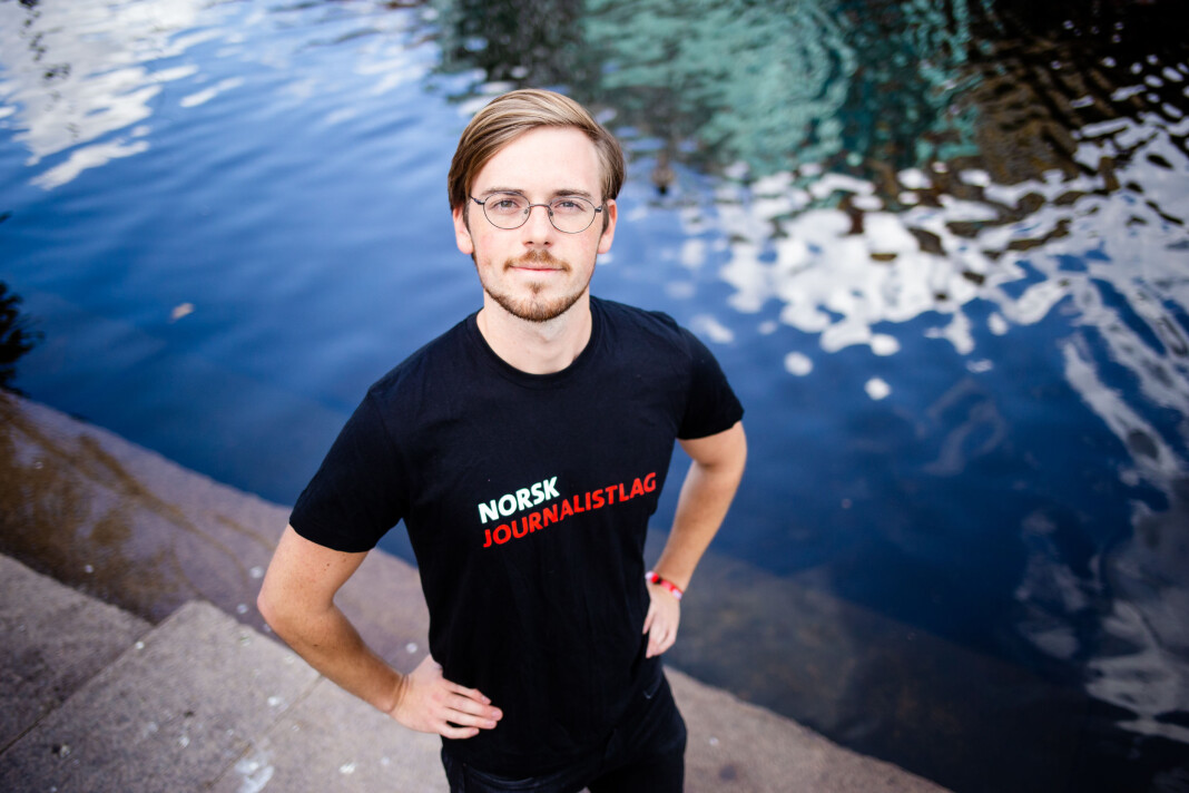 Henrik Hokaasen Røyne (23) fra Høgskulen i Volda er den nye lederen for NJ Student. Foto: Eskil Wie Furunes Henrik Hokaasen Røyne (23) fra Høgskulen i Volda er den nye lederen for NJ Student. Foto: Eskil Wie Furunes