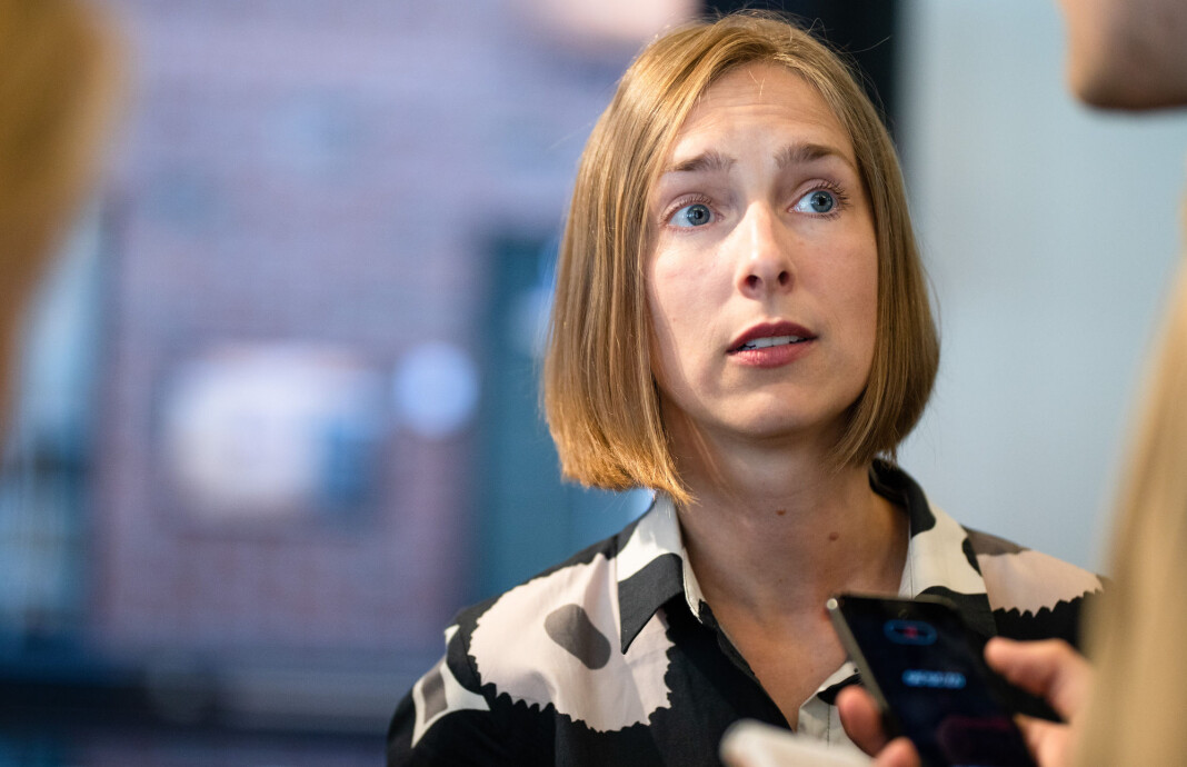 Forsknings- og høyere utdanningsminister Iselin Nybø serverte en gladnyhet under åpningen av studieåret i Volda: Nytt mediebygg på høgskolen. Arkivfoto: Audun Braastad / NTB scanpix Forsknings- og høyere utdanningsminister Iselin Nybø serverte en gladnyhet under åpningen av studieåret i Volda: Nytt mediebygg på høgskolen. Arkivfoto: Audun Braastad / NTB scanpix