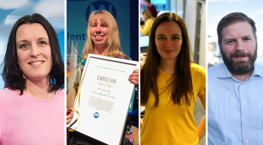 Redaktørene Nina Einem, Anniken Renslo Sandvik, Marianne Steffensen Kielland og Eivind Undrum Jacobsen har merket at den nordnorske journalistutdanningen har slitt i flere år. Foto: NRK, NTB scanpix, Lofotposten, NRK Redaktørene Nina Einem, Anniken Renslo Sandvik, Marianne Steffensen Kielland og Eivind Undrum Jacobsen har merket at den nordnorske journalistutdanningen har slitt i flere år. Foto: NRK, NTB scanpix, Lofotposten, NRK