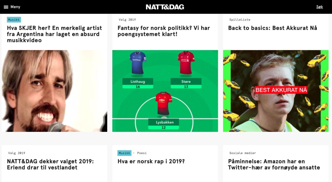 Kampanje melder at Venture Factory Media har kjøpt seg opp i Natt&Dag. Skjermdump nattogdag.no Kampanje melder at Venture Factory Media har kjøpt seg opp i Natt&Dag. Skjermdump nattogdag.no