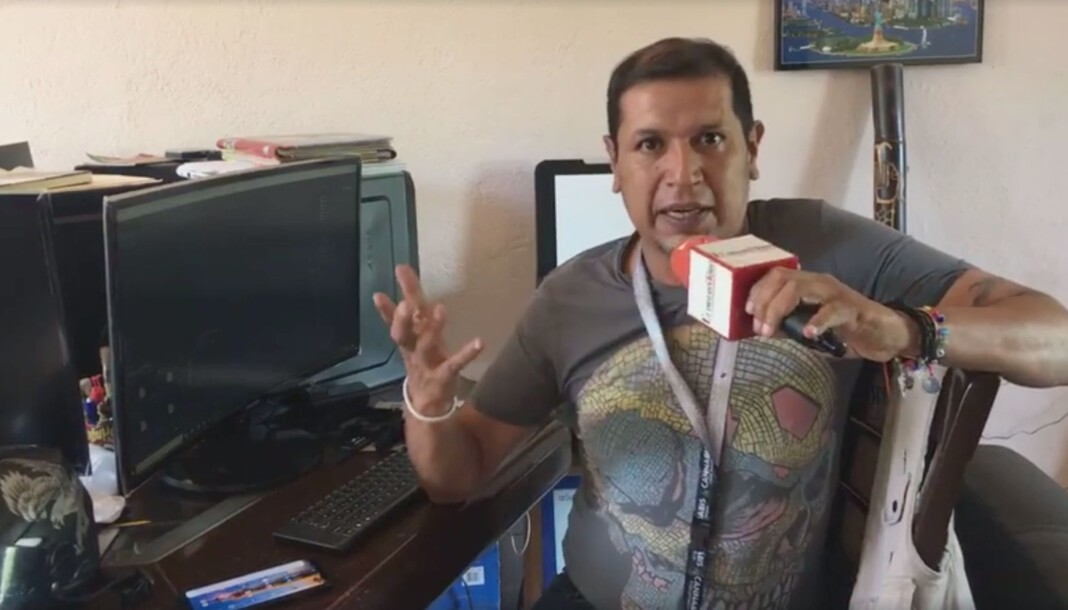Den 42 år gamle journalisten Nevith Condes Jaramillo ble funnet død lørdag morgen med skader fra skarp gjenstand, ifølge mexicansk politi. Skjermdump fra Youtube Den 42 år gamle journalisten Nevith Condes Jaramillo ble funnet død lørdag morgen med skader fra skarp gjenstand, ifølge mexicansk politi. Skjermdump fra Youtube