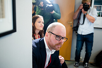 VG-sjef Gard Steiro ved PFU-behandlingen av Dansevideo-saken i fjor. VG-sjef Gard Steiro ved PFU-behandlingen av Dansevideo-saken i fjor.