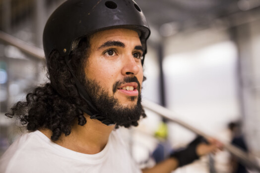 Patrick Da Silva Sæther er en uredd nybegynner, ifølge medskaterne i NRK Skate. Patrick Da Silva Sæther er en uredd nybegynner, ifølge medskaterne i NRK Skate.