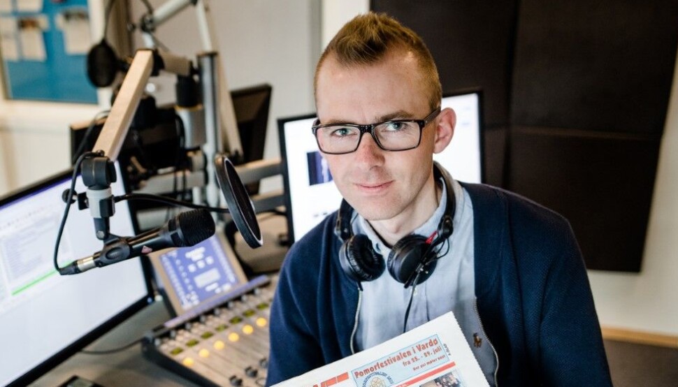 Klubbleder i NJ i NRK Finnmark, Stian Strøm. Foto: Eskil Wie Furunes/NRK Klubbleder i NJ i NRK Finnmark, Stian Strøm. Foto: Eskil Wie Furunes/NRK