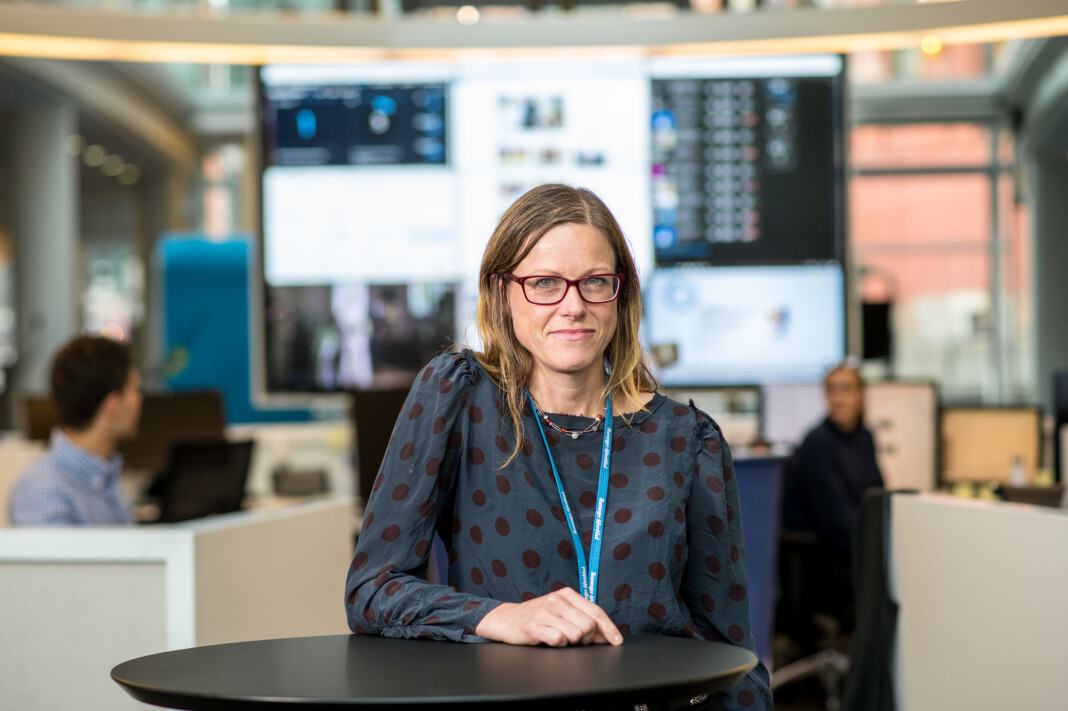 – Det er i bunn og grunn ikke hvilket parti du stemmer som gjør deg til en god journalist, sier Hilde Øvrebekk Lewis. Foto: Jarle Aasland / Stavanger Aftenblad – Det er i bunn og grunn ikke hvilket parti du stemmer som gjør deg til en god journalist, sier Hilde Øvrebekk Lewis. Foto: Jarle Aasland / Stavanger Aftenblad