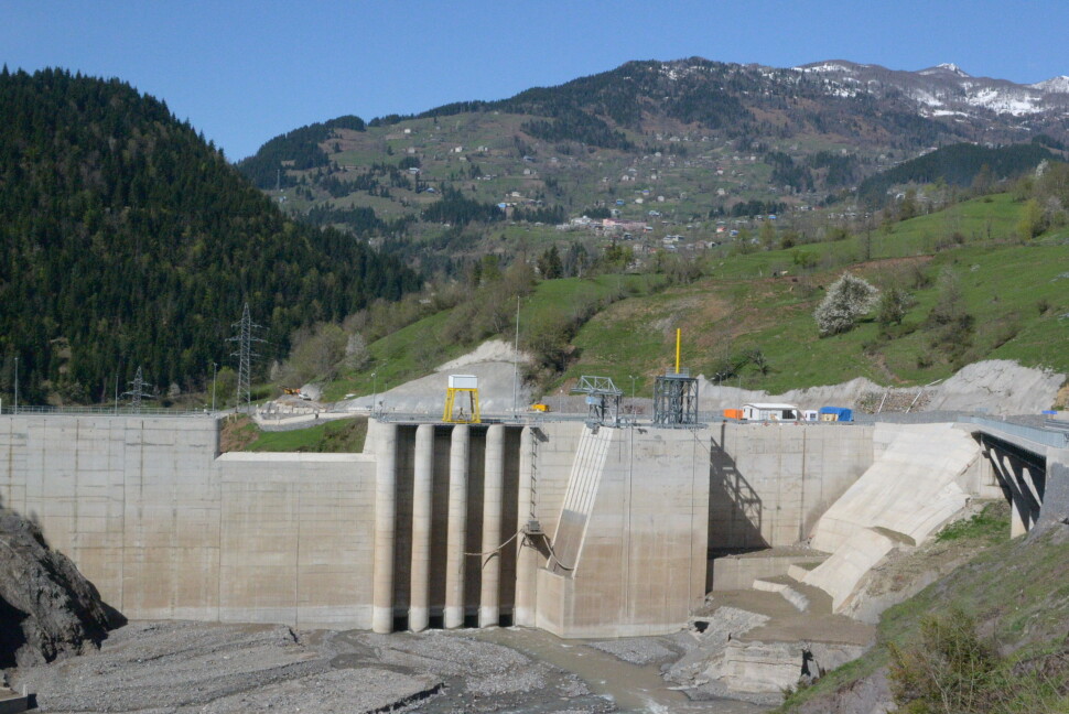 Den største demningen til Clean Energy Invests kraftverk i Georgia. Foto: Ragnar Skre Den største demningen til Clean Energy Invests kraftverk i Georgia. Foto: Ragnar Skre