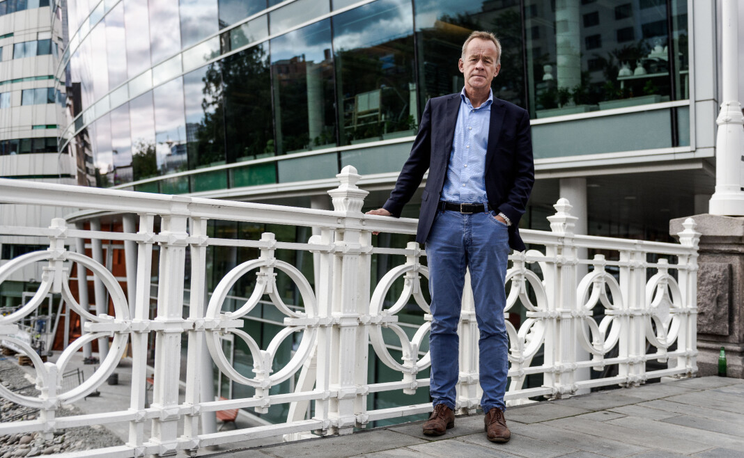 Amund Djuve, ansvarlig redaktør i Dagens næringsliv, vil fortsatt vinne Skup-priser. Og bli enda bedre lest på mobil. Foto: John Trygve Tollefsen Amund Djuve, ansvarlig redaktør i Dagens næringsliv, vil fortsatt vinne Skup-priser. Og bli enda bedre lest på mobil. Foto: John Trygve Tollefsen