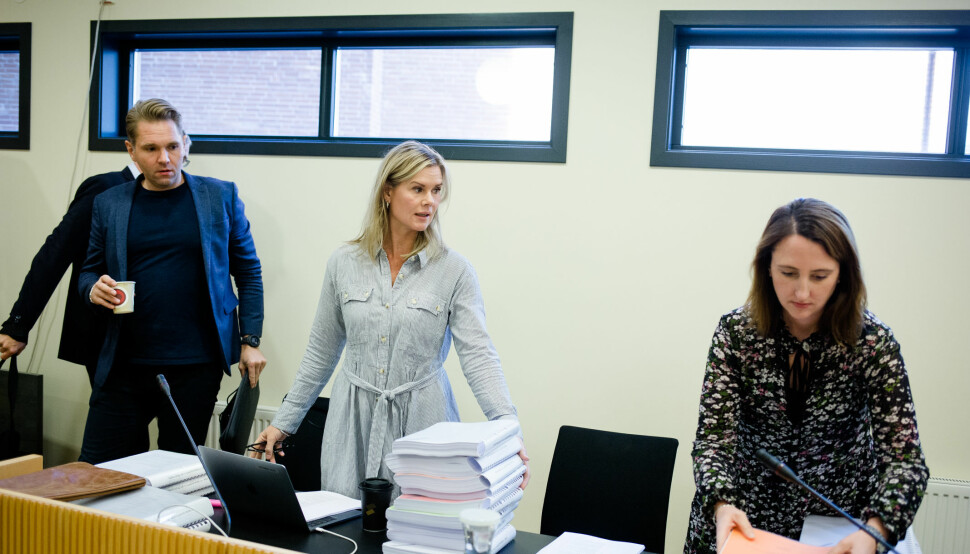 (F.v.) Journalistene Jens Christian Nørve, Sophie Aaserud og Hanne Taalesen ble saksøkt og dømt til å betale oppreisning i 2017. Nå er dommen omgjort i lagmannsretten. Foto: Eskil Wie Furunes