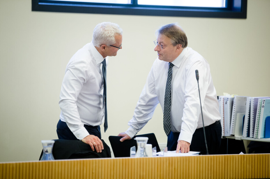 Vidar Strømme (t.h.) og Sigurd Holter Torp fører saken for TV 2 i lagmannsretten, som i tingretten. Foto: Eskil Wie Furunes Vidar Strømme (t.h.) og Sigurd Holter Torp fører saken for TV 2 i lagmannsretten, som i tingretten. Foto: Eskil Wie Furunes