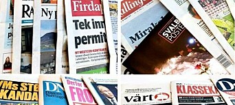 – Stabilt inntektsnivå i norske aviser for første gang siden 2011
