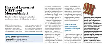 Faksimile fra Morgenbladet. Faksimile fra Morgenbladet.