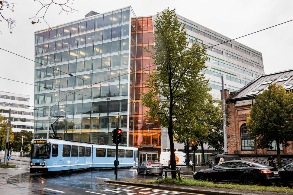 Dagens Næringsliv ble frifunnet i Oslo tingrett. Her utenfor DNs lokaler i Oslo sentrum.