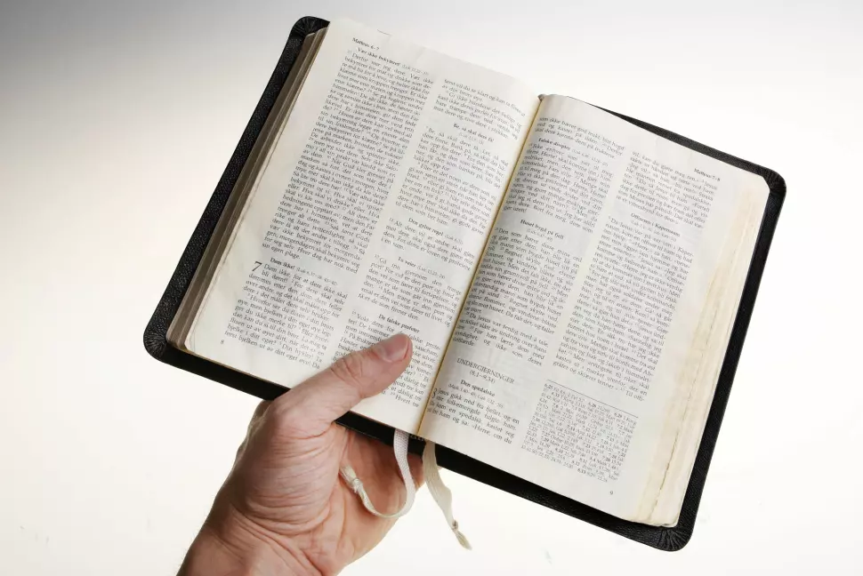 Et av spørsmålene i undersøkelsen handler om hvor ofte kristne leser Bibelen. Foto: Håkon Mosvold Larsen / NTB scanpix