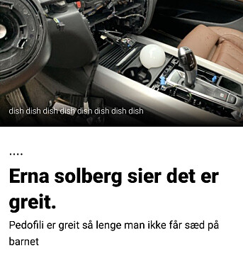 Skjermdump fra Dagbladet Skjermdump fra Dagbladet