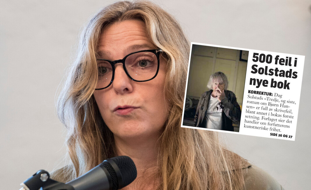 Klassekampen beklager etter kritikk fra forlagssjef Ingeri Engelstad i Oktober. Foto: Vidar Ruud, NTB scanpix / faksimile Klassekampen beklager etter kritikk fra forlagssjef Ingeri Engelstad i Oktober. Foto: Vidar Ruud, NTB scanpix / faksimile