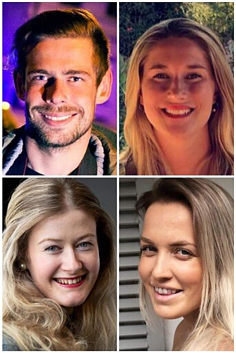 Vegard M. Aas, Linn Christoffersen, Mathilde Torsøe og Oda Bekkestad har fått jobb i Drammens Tidende. Foto: DT Vegard M. Aas, Linn Christoffersen, Mathilde Torsøe og Oda Bekkestad har fått jobb i Drammens Tidende. Foto: DT