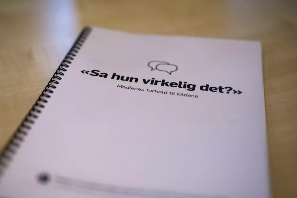 I den ferske rapporten om medienes forhold til kildene tar kildeutvalget til orde for en mer restriktiv sitatpraksis. Foto: Kristine Lindebø