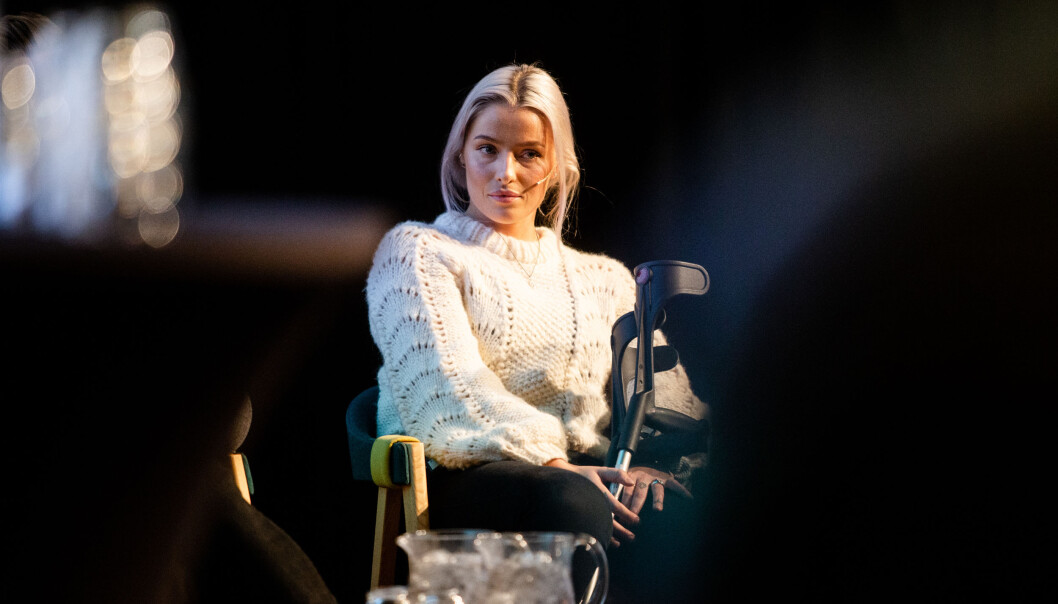 Sofie Bakkemyr på scenen under høstmøtet til Norsk Redaktørforening i Tromsø. Foto: Eskil Wie Furunes Sofie Bakkemyr på scenen under høstmøtet til Norsk Redaktørforening i Tromsø. Foto: Eskil Wie Furunes