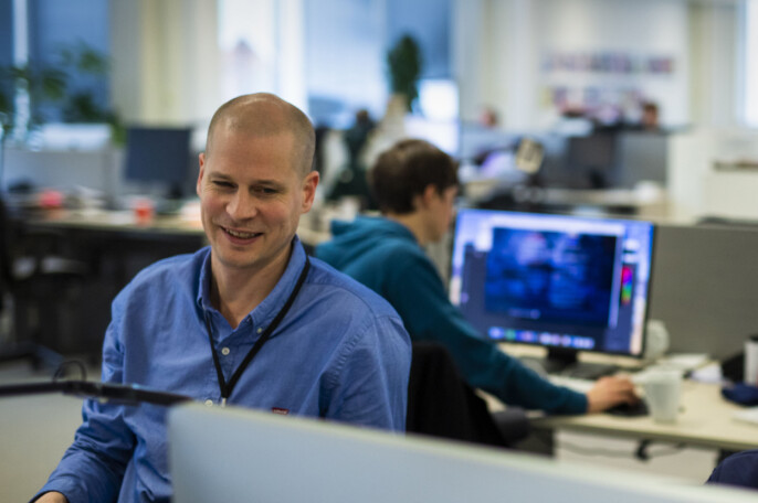 Leder for visuell avdeling i Aftenposten, Eirik Wallem Fossan. Arkivfoto: Kristine Lindebø Leder for visuell avdeling i Aftenposten, Eirik Wallem Fossan. Arkivfoto: Kristine Lindebø