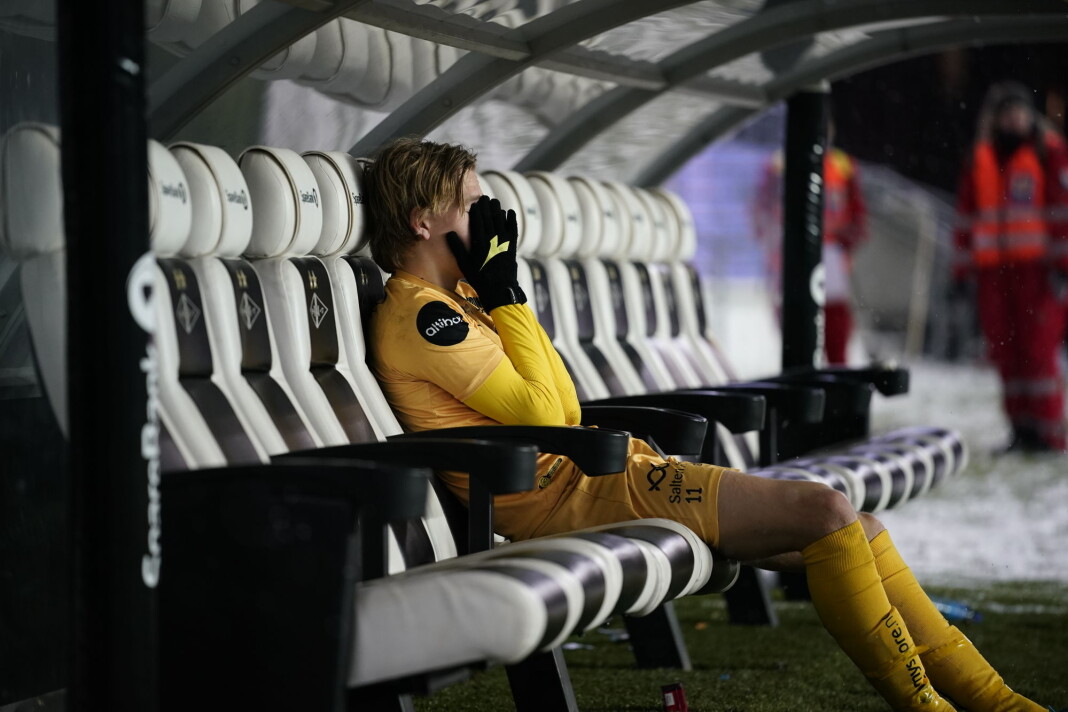 – Deppebilder går veldig godt, sier fotograf Ole Martin Wold. Her er Bodø/Glimts Jens Petter Hauge etter tapet mot Rosenborg på Lerkendal Stadion. Foto: Ole Martin Wold / NTB scanpix – Deppebilder går veldig godt, sier fotograf Ole Martin Wold. Her er Bodø/Glimts Jens Petter Hauge etter tapet mot Rosenborg på Lerkendal Stadion. Foto: Ole Martin Wold / NTB scanpix