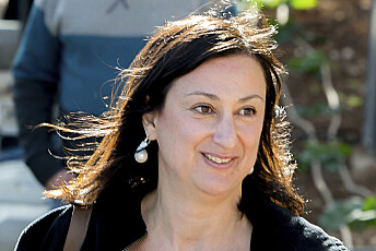 I september 2017 ble gravejournalisten Daphne Caruana Galizia drept av en bilbombe. Foto: Jonathan Borg / AP / NTB scanpix I september 2017 ble gravejournalisten Daphne Caruana Galizia drept av en bilbombe. Foto: Jonathan Borg / AP / NTB scanpix