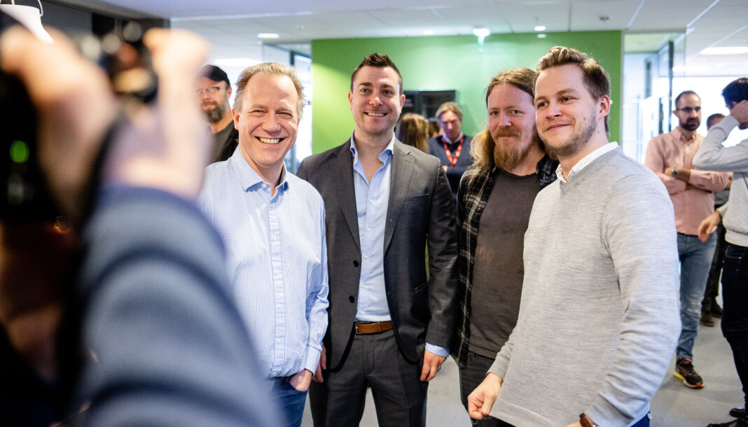 Den foreløpige Børsen-redaksjonen. Fra venstre: Jon Even Andersen, Jan Thomas Holmlund, Lars Martin Gimse og Nicolai Eriksen. Linn-Christin Martinussen skal også jobbe i redaksjonen, men var ikke tilstede. Den foreløpige Børsen-redaksjonen. Fra venstre: Jon Even Andersen, Jan Thomas Holmlund, Lars Martin Gimse og Nicolai Eriksen. Linn-Christin Martinussen skal også jobbe i redaksjonen, men var ikke tilstede.
