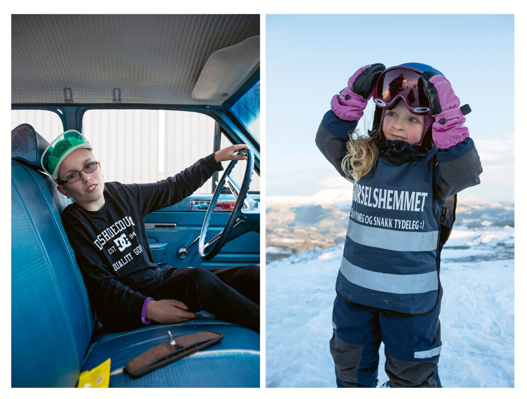 Aron (12) fra Rindal og Ea (6) fra Voss er blant de tolv barna som er med i Christina Skreibergs reportasjebok. Aron (12) fra Rindal og Ea (6) fra Voss er blant de tolv barna som er med i Christina Skreibergs reportasjebok.
