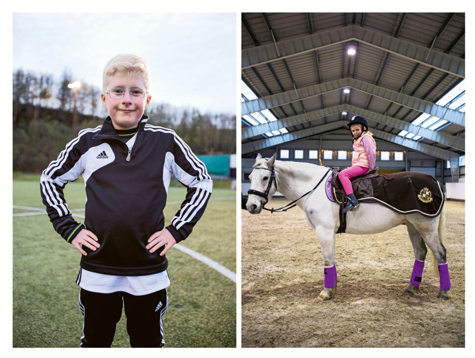 Lennart (9) elsker fotball og har Prader Willis syndrom. Ida (7) elsker å ri, og har limb-gidre 2. Lennart (9) elsker fotball og har Prader Willis syndrom. Ida (7) elsker å ri, og har limb-gidre 2.