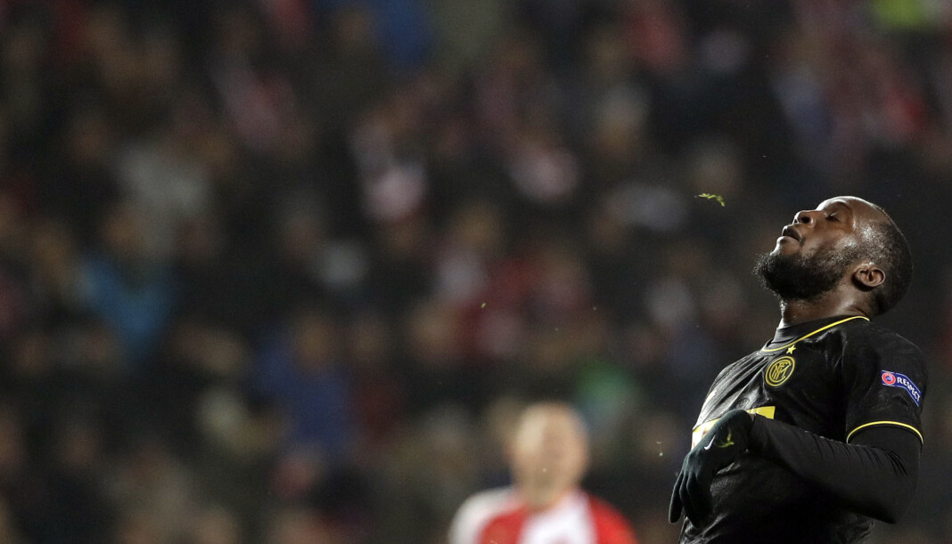 Milans Romelu Lukaku i kampen mot Slavia Praha i november. Milans Romelu Lukaku i kampen mot Slavia Praha i november.