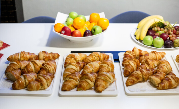 Ukjent antall croissanter. Ukjent antall croissanter.