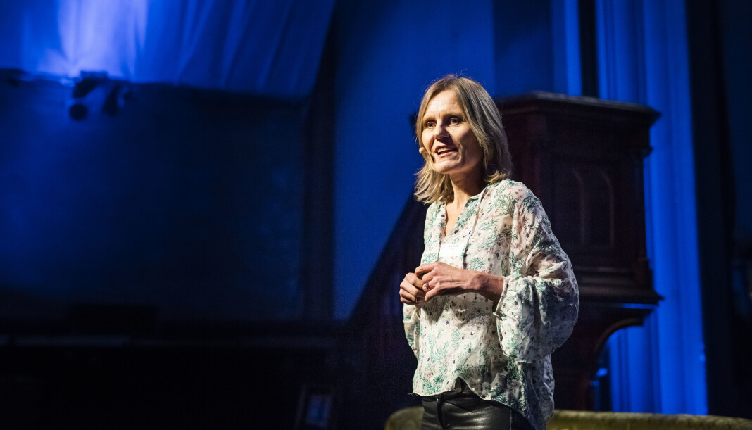 Helje Solberg har nylig deltatt på konferanse i Saudi-Arabia. Her fra et foredrag i Kulturkirken Jakob i Oslo i 2018. Foto: Kristine Lindebø Helje Solberg har nylig deltatt på konferanse i Saudi-Arabia. Her fra et foredrag i Kulturkirken Jakob i Oslo i 2018. Foto: Kristine Lindebø