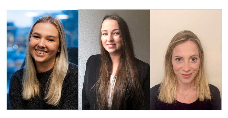 Karoline Ulvnes, Toini Thanem og Torun Støbakk har fått fast jobb i Adresseavisen. Karoline Ulvnes, Toini Thanem og Torun Støbakk har fått fast jobb i Adresseavisen.