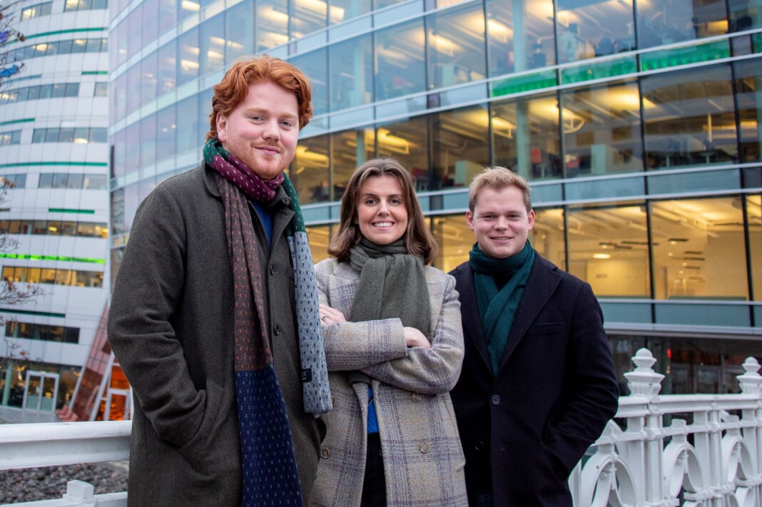 Birk Tjeldflaat Helle, Kathinka Hartwig og Petter Winther har fått fast jobb i DN. Birk Tjeldflaat Helle, Kathinka Hartwig og Petter Winther har fått fast jobb i DN.