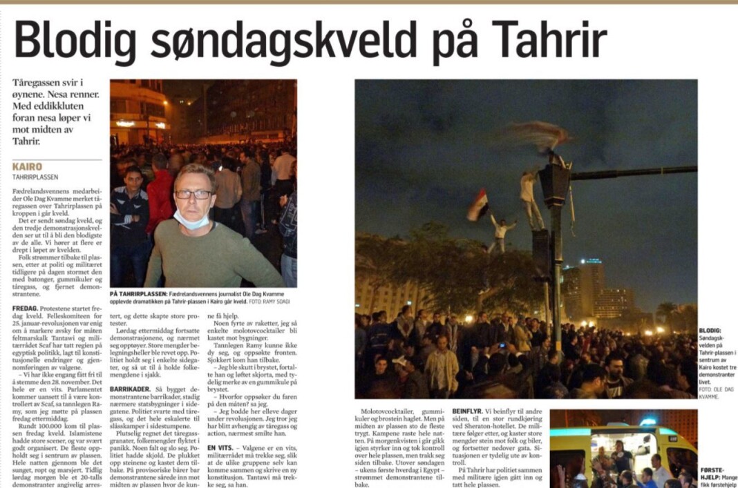 Fædrelandsvennen 21. november 2011. Fædrelandsvennen 21. november 2011.