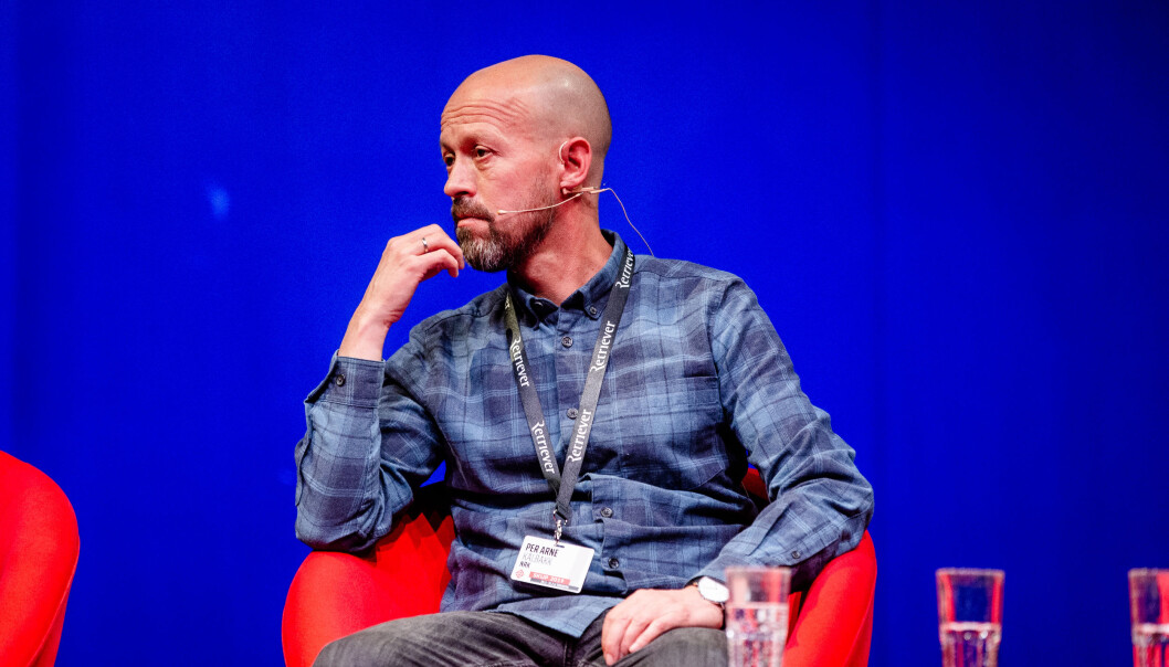 Per Arne Kalbakk, etikkredaktør i NRK, under Skup i 2019. Per Arne Kalbakk, etikkredaktør i NRK, under Skup i 2019.