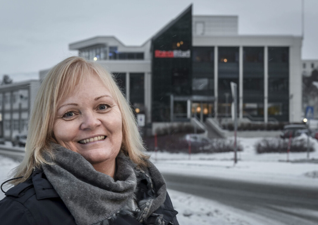 Marit Ulriksen, sjefredaktør i Rana Blad, reagerer på at styret i Helse Nord jobbet bak lukkede dører i en pause. Helse Nord avviser at det var dette som skjedde. Marit Ulriksen, sjefredaktør i Rana Blad, reagerer på at styret i Helse Nord jobbet bak lukkede dører i en pause. Helse Nord avviser at det var dette som skjedde.