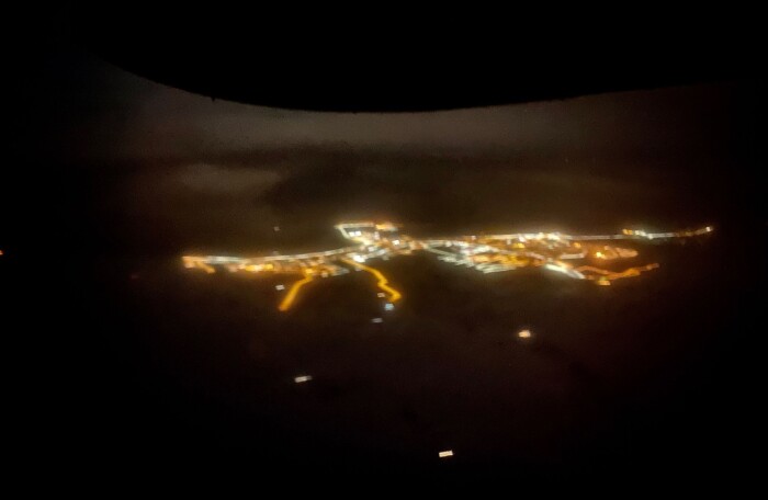 Vadsø by night. Vadsø by night.