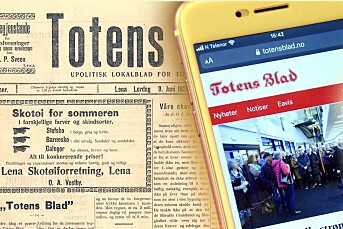 Hamar Media vil ikke drive Totens Blad videre - ansatte har fått tilbud om å overta