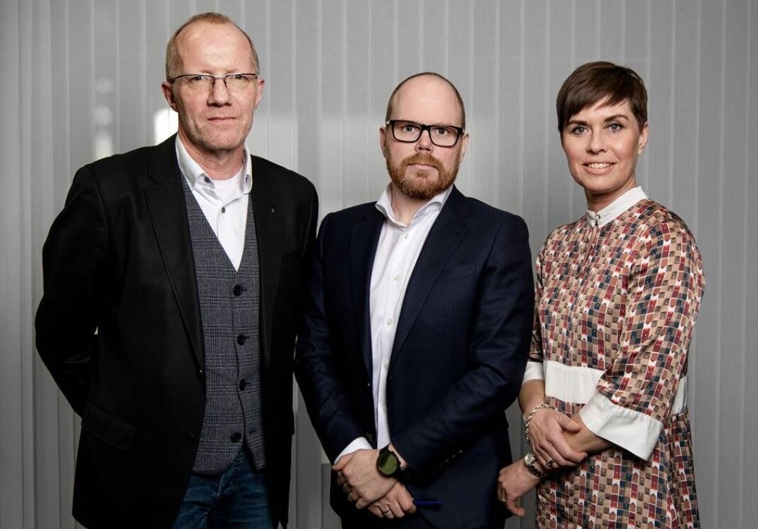 Generalsekretær Arne Jensen, sjefredaktør Gard Steiro og advokat Ina Lindahl Nyrud i henholdsvis Norsk Redaktørforening, VG og Norsk Journalistlag. Generalsekretær Arne Jensen, sjefredaktør Gard Steiro og advokat Ina Lindahl Nyrud i henholdsvis Norsk Redaktørforening, VG og Norsk Journalistlag.