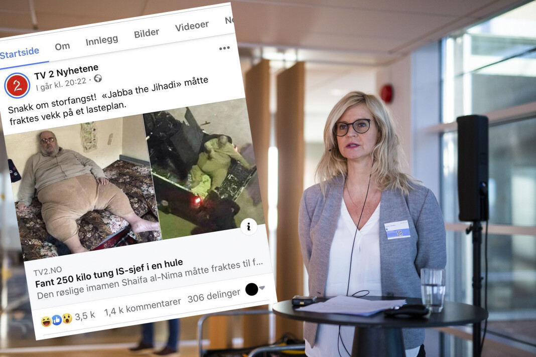 Nyhetsredaktør i TV 2 Karianne Solbrække mener saken ikke var heldig vinklet. Nyhetsredaktør i TV 2 Karianne Solbrække mener saken ikke var heldig vinklet.