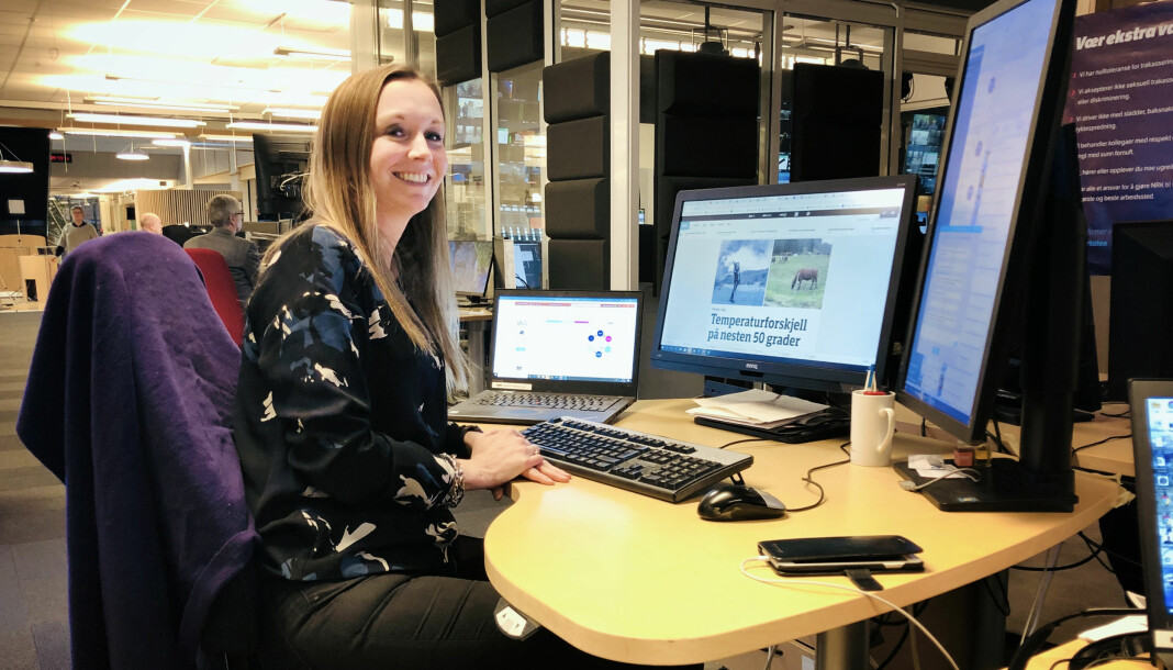 Fungerende forsideredaktør i NRK, Kathrine Hammerstad.