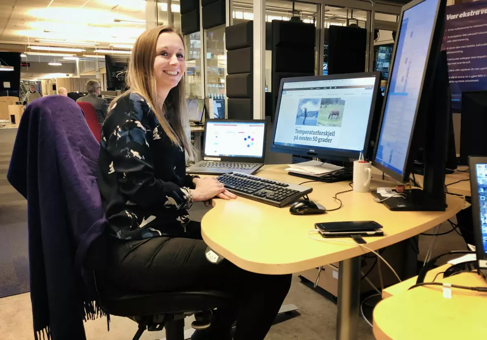 Kathrine Hammerstad rykker opp og blir redaktør i Nyhetsdivisjonen.
