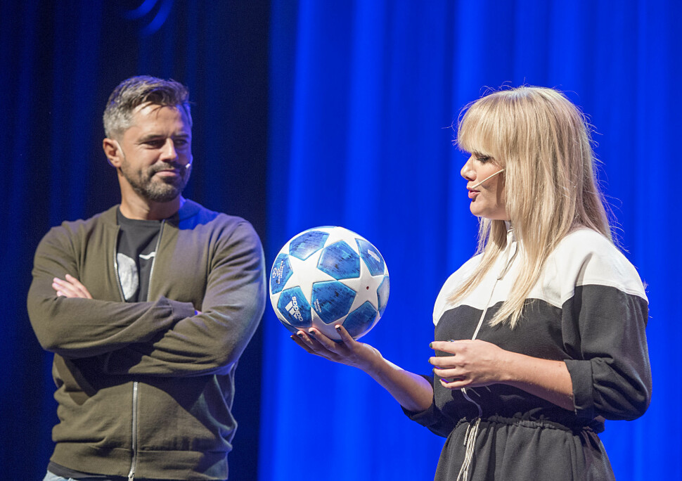 TV 2s Jan-Henrik Børslid er spent før budrunden om Premier League-rettighetene. Her sammen med Julie Strømsvåg.