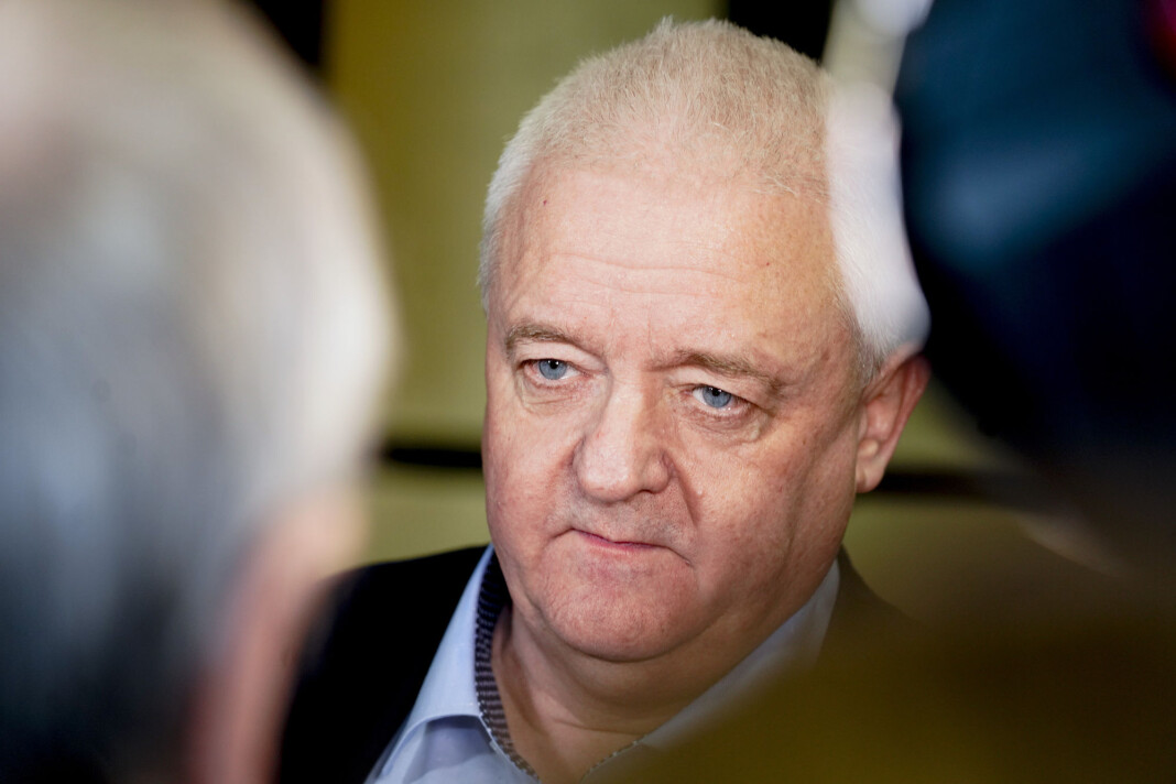 Frode Berg etter møtet med Stortingets EOS-utvalg. Frode Berg etter møtet med Stortingets EOS-utvalg.