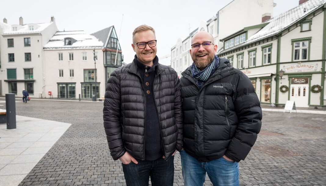 Morten I. Jensen (til høyre) og Lars Richard Olsen blir henholdvis ansvarlig redaktør og nyhetsredaktør i den nye avisen. Morten I. Jensen (til høyre) og Lars Richard Olsen blir henholdvis ansvarlig redaktør og nyhetsredaktør i den nye avisen.