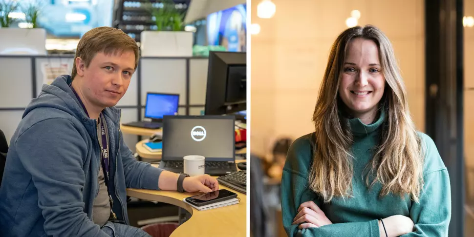 Øvyind Bye Skille og Eline Helledal har begge fått jobb i Faktisk.no.