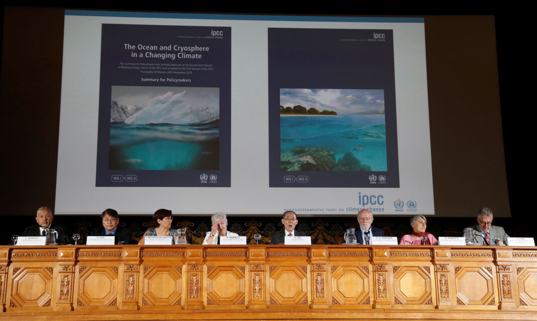 Bildet er fra et møte i Intergovernmental Panel on Climate Change (IPCC) i Monaco høsten 2019. Bildet er fra et møte i Intergovernmental Panel on Climate Change (IPCC) i Monaco høsten 2019.
